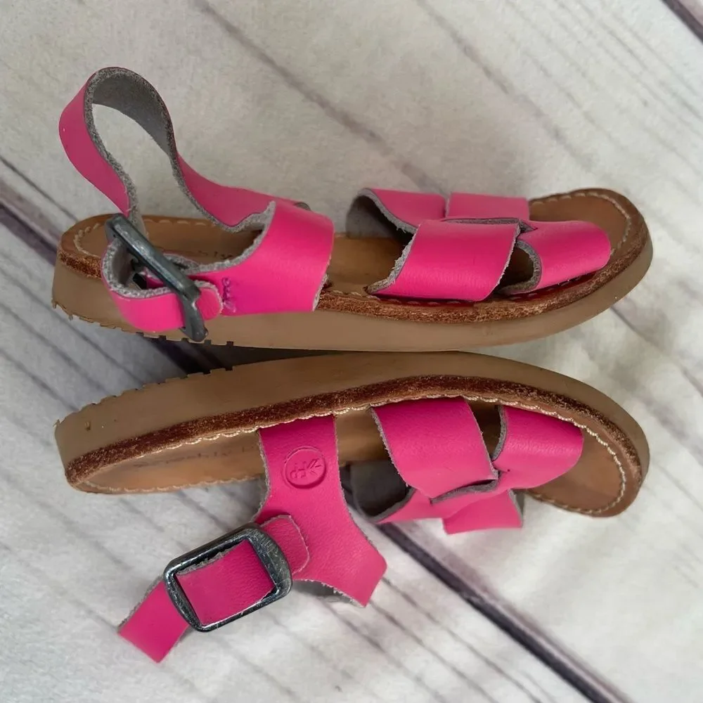 Freshly Picked Baby Girl Strappy Sandals‎ Size 4 Summer Spring Beach